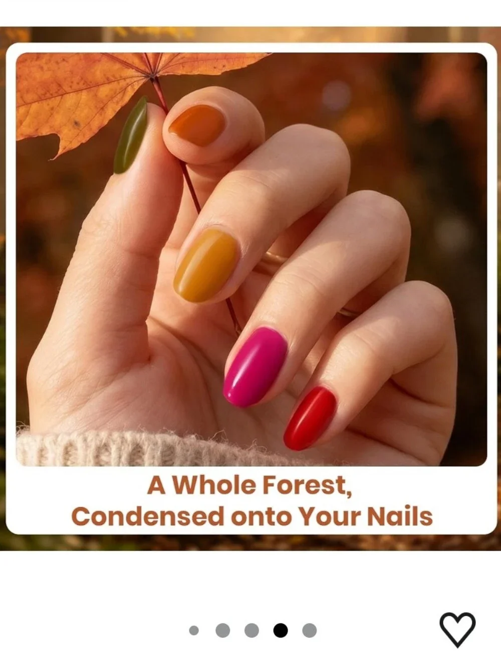 Beetles Fall Gel Polish Set - Forest Glow, 6 Colors Warm Earth Tone Gel Polish
